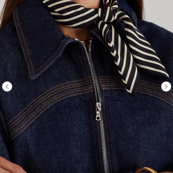 TOTEME Printed silk crepe de chine scarf - Picture 2 of 2